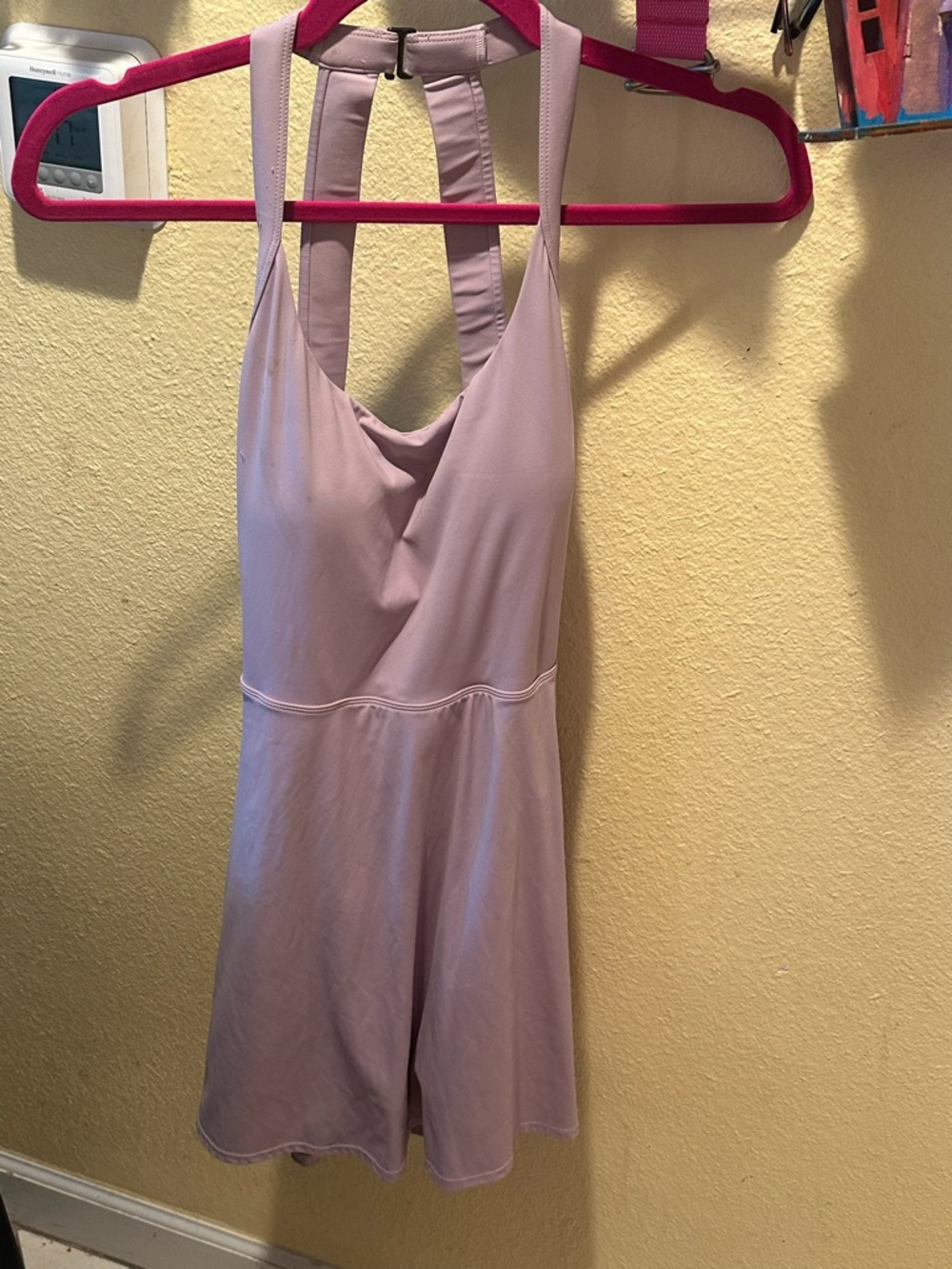 HALARA Lavender Sleeveless Athletic Romper